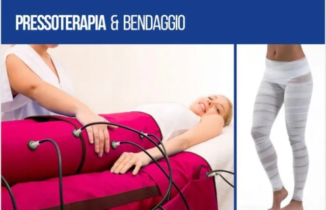 Bendaggi in pressoterapia con infrarossi