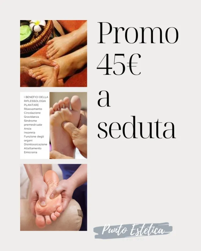 Promo riflessologia plantare a 45 €